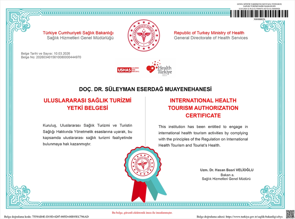 International Health Tourism Authorization Certificate